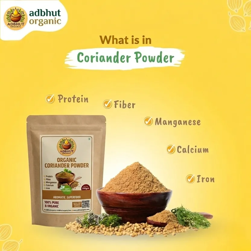 Adbhut Organic Turmeric Powder - High Curcumin Natural Lakadong Haldi (200g)