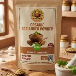 Adbhut Organic Turmeric Powder - High Curcumin Natural Lakadong Haldi (200g)